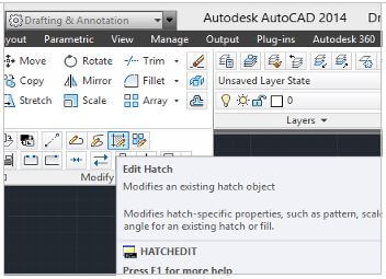 Edit Hatch Command in AutoCAD