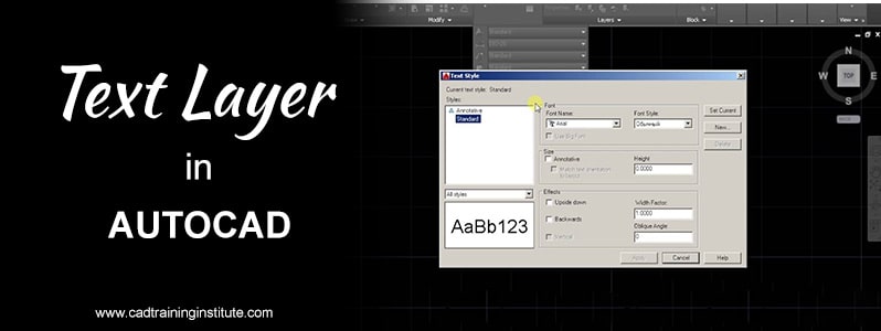 HOW TO CREATE TEXT STYLE IN AUTOCAD